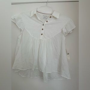 SOLD NWT Pilcro White Collared Blouse